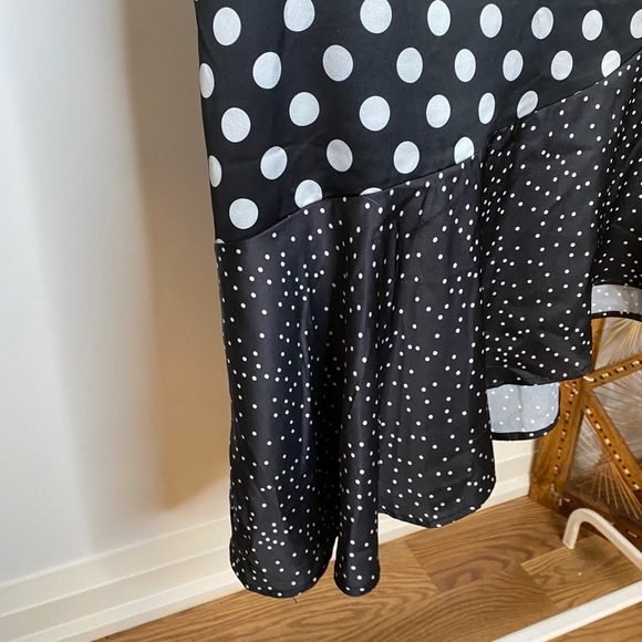 Nasty Gal High-Low Polka Dot Skirt - Picture 4 of 4